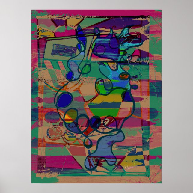 "Enticing Abstract" alt version 18 x 24 in. poster (Front)