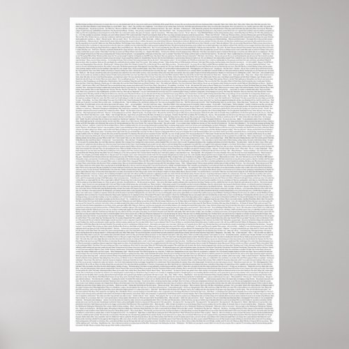 ENTIRE BEE MOVIE SCRIPT POSTER