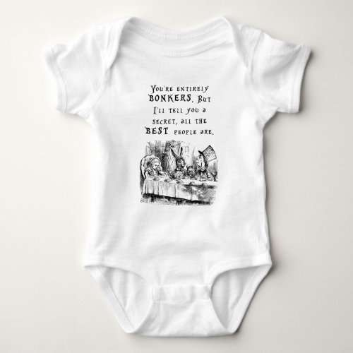 entirely bonkers A4 Baby Bodysuit