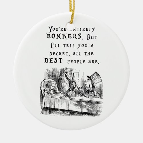 entirely bonkers A4 Ceramic Ornament