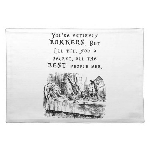 entirely bonkers A4 Cloth Placemat