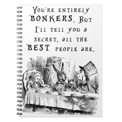 entirely bonkers A4 Notebook
