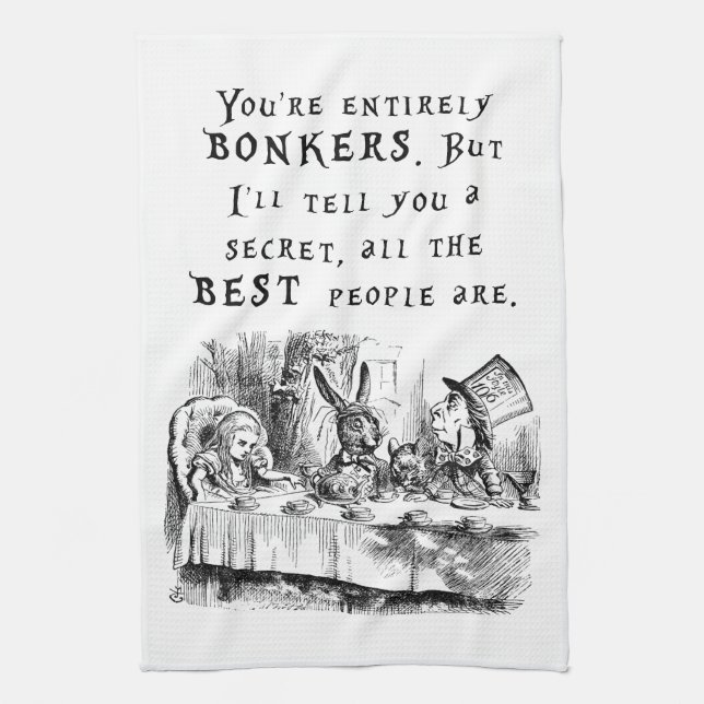entirely bonkers A4 Towel (Vertical)