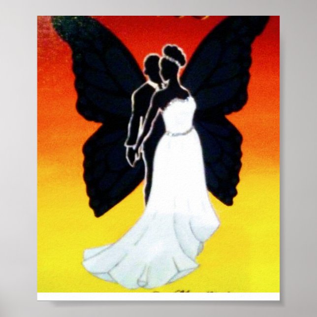 Entitled My Beautiful Black Butterfly Poster (Front)