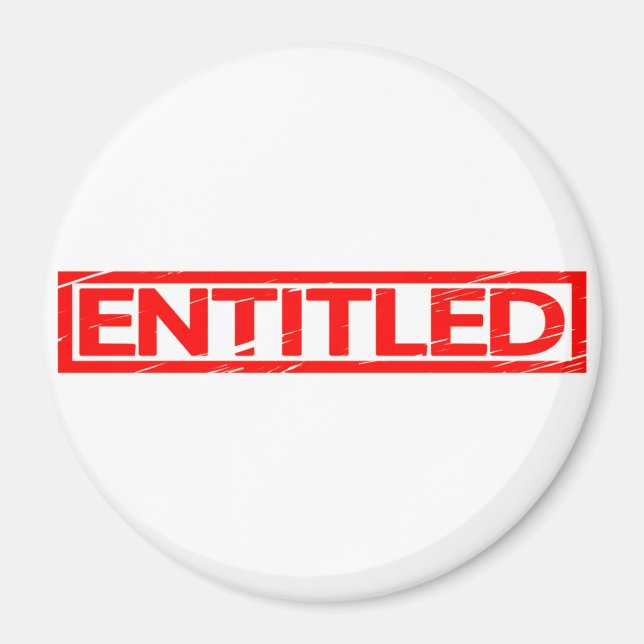 Entitled Stamp Magnet (Front)