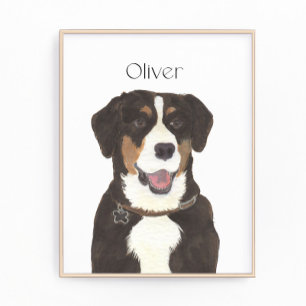 Entlebucher Mountain Dog Art Photo Print