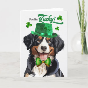 Entlebucher Mountain Dog Lucky St Patrick's Day Holiday Card