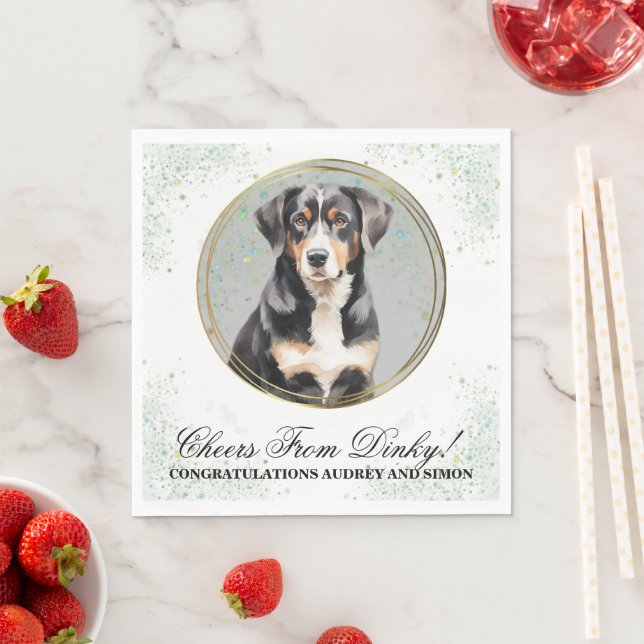 Entlebucher Mountain Dog Napkins with Photo (Insitu)
