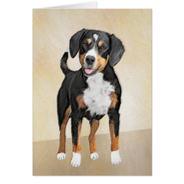 Entlebucher Mountain Dog Painting - Original Art (Front)