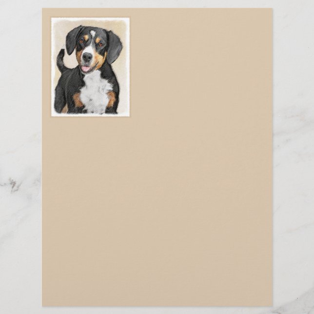 Entlebucher Mountain Dog Painting - Original Art (Front)