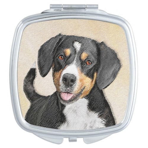 Entlebucher Mountain Dog Painting _ Original Art Compact Mirror