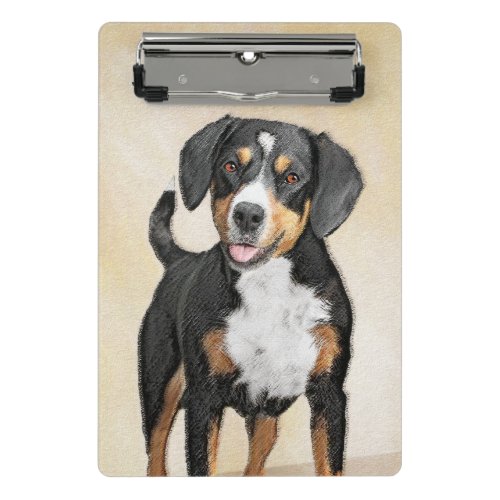 Entlebucher Mountain Dog Painting _ Original Art Mini Clipboard