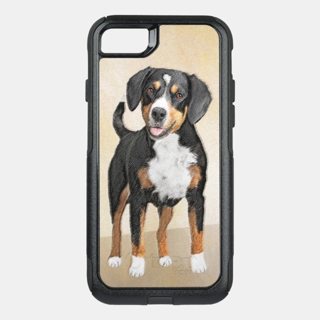 Entlebucher Mountain Dog Painting - Original Art Otterbox iPhone Case (Back)