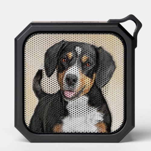 Entlebucher Mountain Dog Painting Original Dog Art Bluetooth Speaker