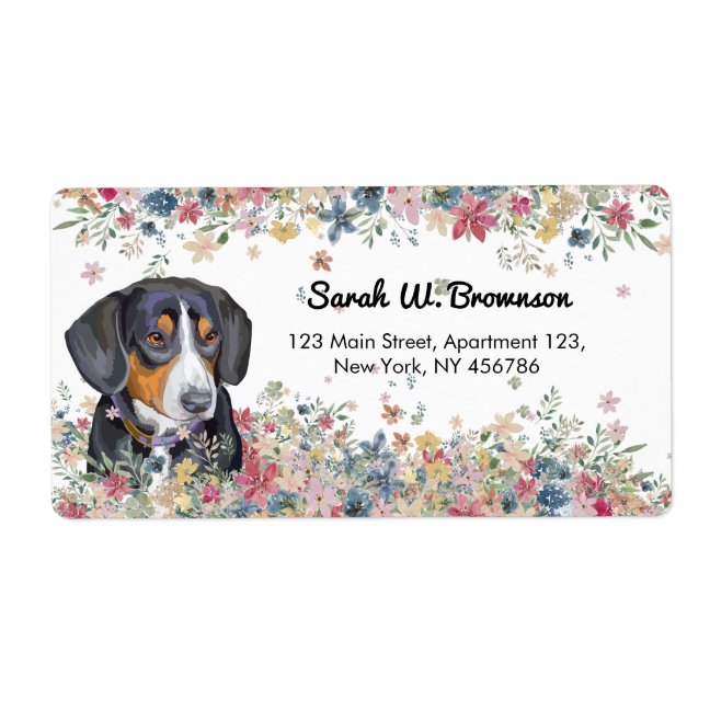 Entlebucher Mountain Dog Puppy game Label