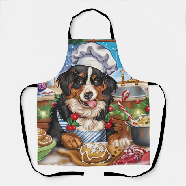Entlebucher Mountain Holiday Baking: Festive Apron (Front)