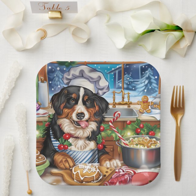 Entlebucher Mountain Holiday Baking: Festive Paper Plates (Wedding)