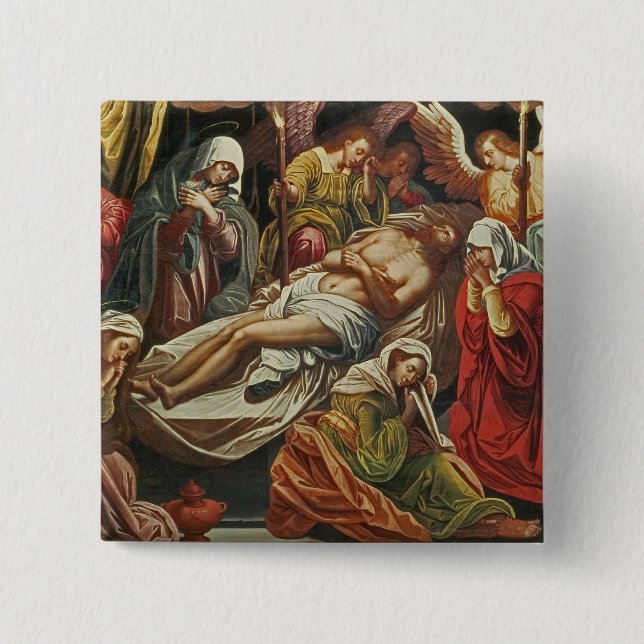 Entombment of Christ, Villabranca Pinback Button (Front)