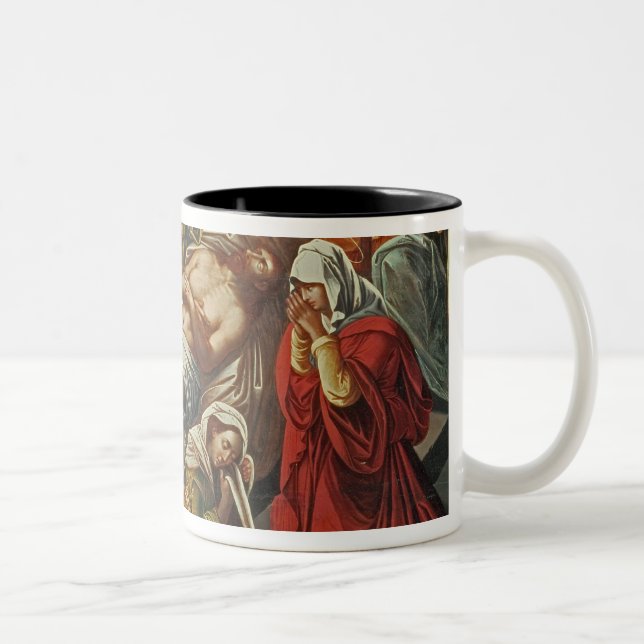 Entombment of Christ, Villabranca Two-Tone Coffee Mug (Right)