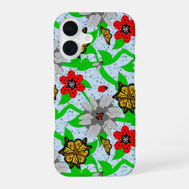 Entomologists Bouquet Throw Blanket Iphone Case (Back)