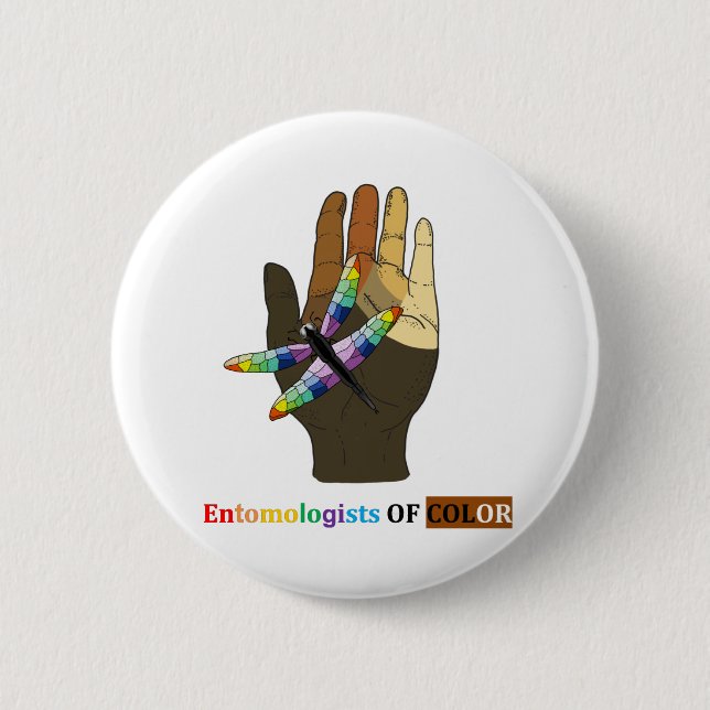 Entomologists of Color logo Button (Front)