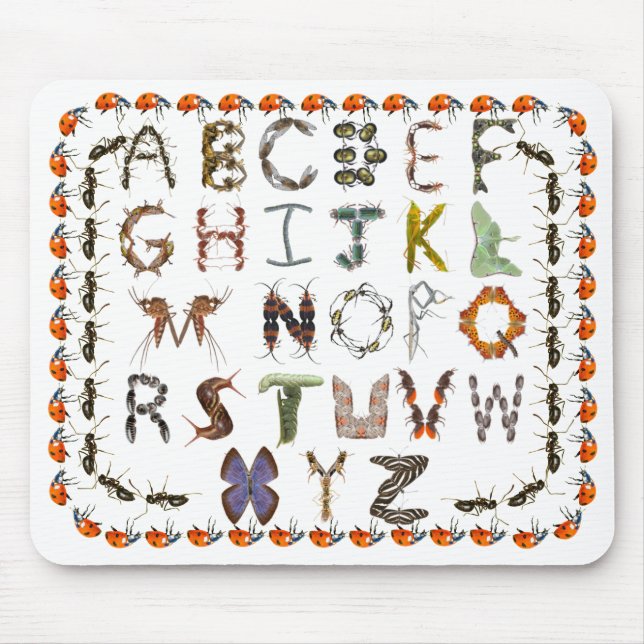 Entomology Creatures of Bugs and Insects  Mouse Pad (Front)