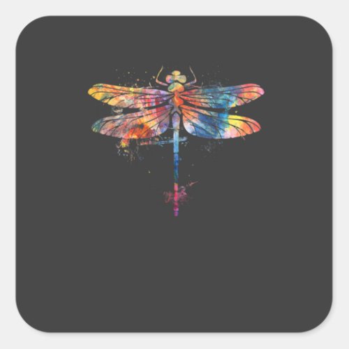 Entomology Insects Entomologist Dragonfly Square Sticker