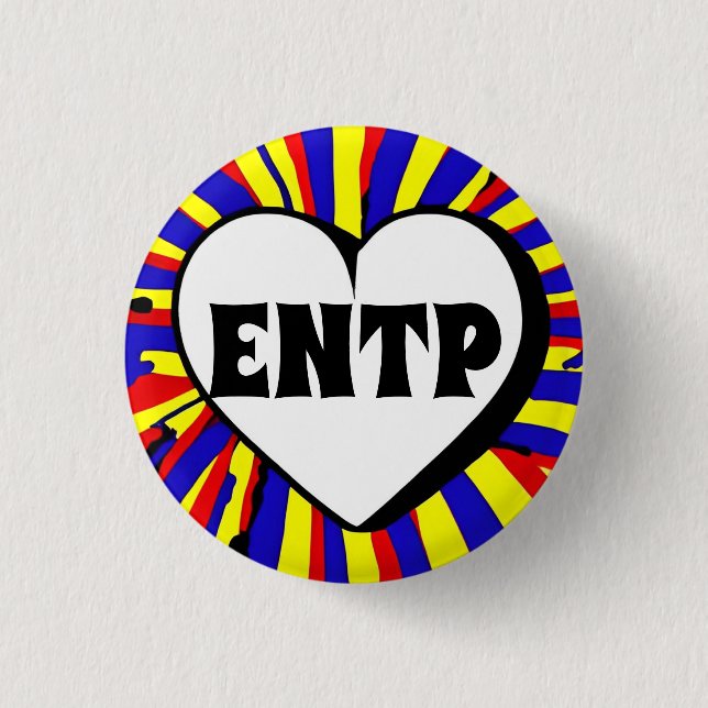ENTP MBTI 3 Cm Round Badge Button (Front)