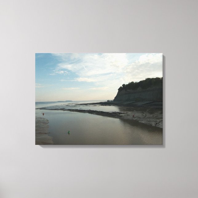 Entrance Channel to Cardiff Bay Canvas Print (Front)