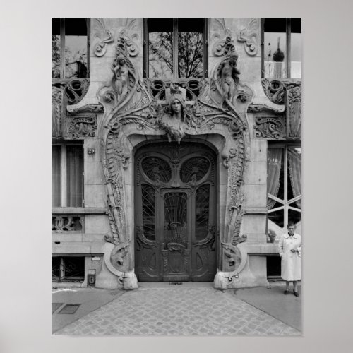 Entrance door to the apartments poster
