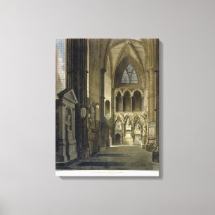 Entrance into Poet's Corner, plate 26 from 'Westmi Canvas Print