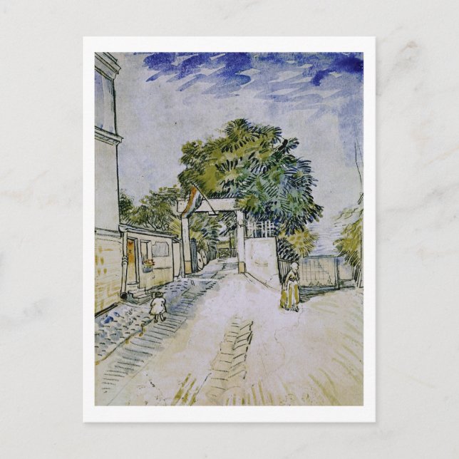 Entrance Moulin de la Galette, Vincent van Gogh Postcard (Front)