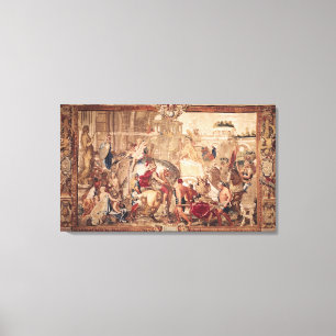 Entrance of Alexander III  the Great into Canvas Print