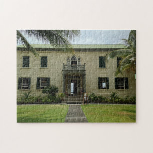 Entrance of Hulihe'e Palace in Kailua-Kona, Hawaii Jigsaw Puzzle