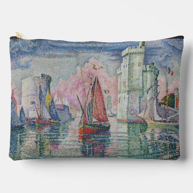 Entrance of La Rochelle Harbor, Paul Signac Accessory Pouch (Front)