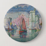 Entrance of La Rochelle Harbor, Paul Signac Button