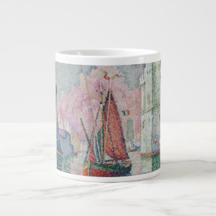 Entrance of La Rochelle Harbor, Paul Signac Giant Coffee Mug