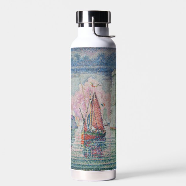 Entrance of La Rochelle Harbor, Paul Signac Water Bottle (Left)