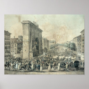 Entrance of Louis XVIII through Porte Poster
