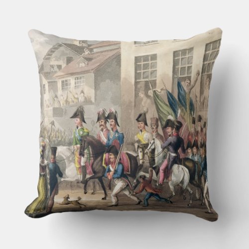 Entrance of the Allies into Paris March 31st 1814 Throw Pillow