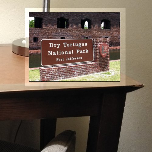 Entrance Sign Dry Tortugas National Park Postcard