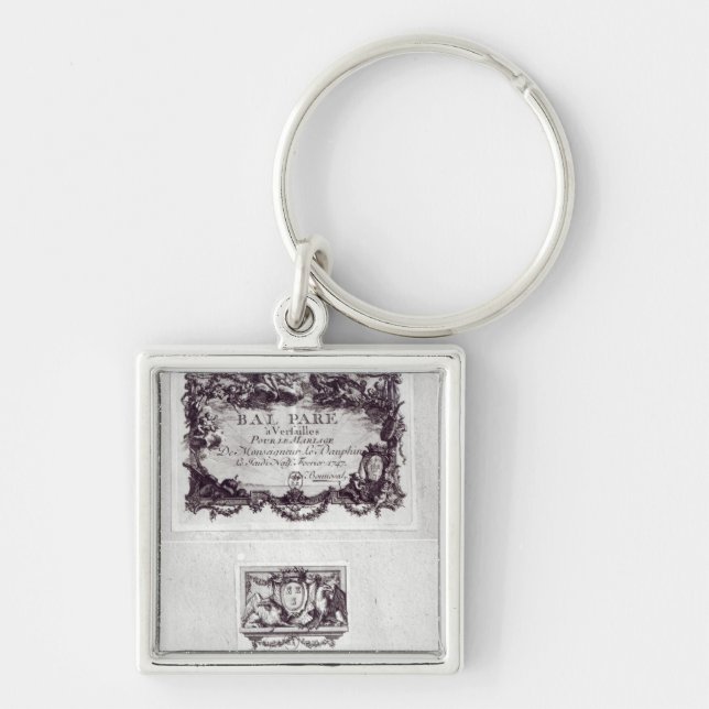 Entrance ticket for the ball in Versailles Keychain (Front)