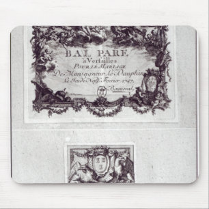 Entrance ticket for the ball in Versailles Mouse Pad