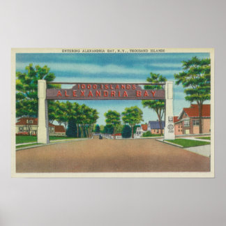 Entrance to Alexandria Bay View Poster