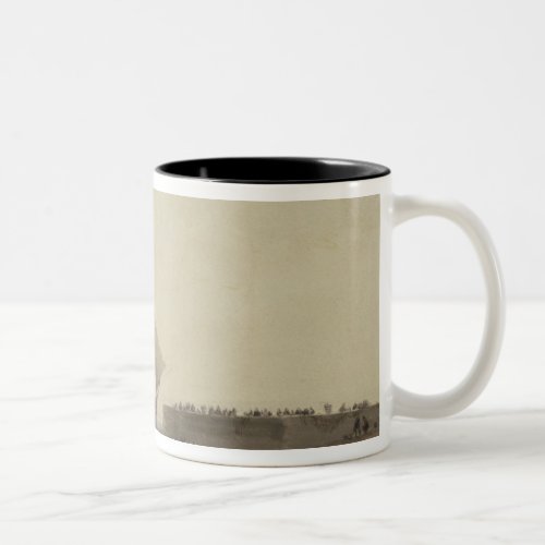 Entrance to Calais Harbour 1829 wc pen  ink Two_Tone Coffee Mug
