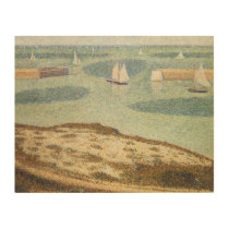 Entrance to Harbor by Georges Seurat, Vintage Art