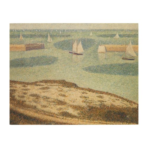 Entrance to Harbor by Georges Seurat Vintage Art