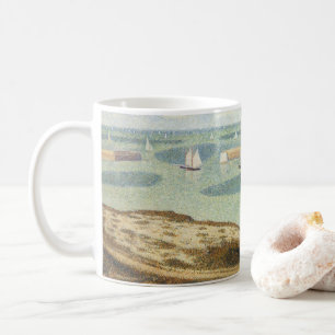 Entrance to Harbor by Georges Seurat, Vintage Art Coffee Mug