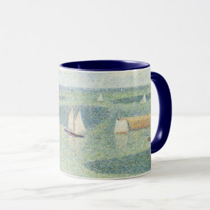 Entrance to Harbor by Georges Seurat, Vintage Art Mug