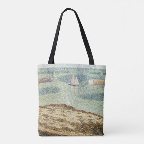 Entrance to Harbor by Georges Seurat Vintage Art Tote Bag